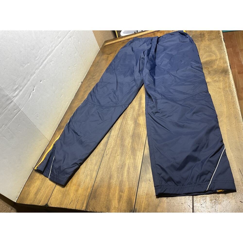 Vintage Nike Fleece Lined Navy Track Suit Set Men’s L Grey Tag Y2K Windbreaker - Picture 13 of 16